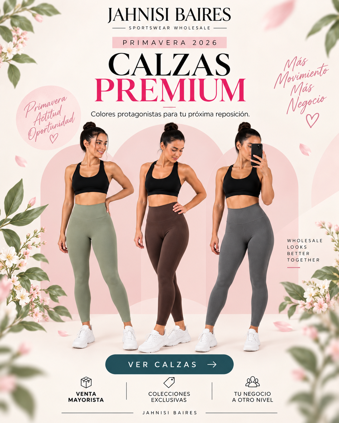 Primavera 2026 Calzas Premium JAHNISI BAIRES mayorista