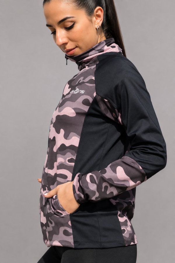 Campera Camo Rosa - vista 2 Campera Camo Rosa JAHNISI BAIRES vista 2