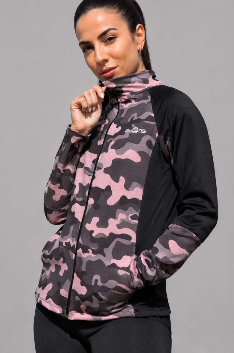 Campera Camo Rosa